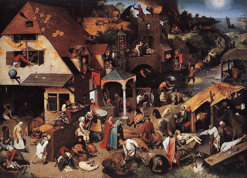 Pieter Bruegel the Elder Netherlandish Proverbs